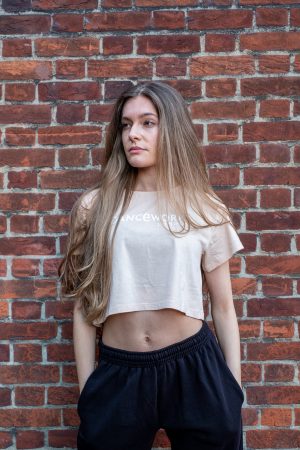 Peach Cropped T-shirt