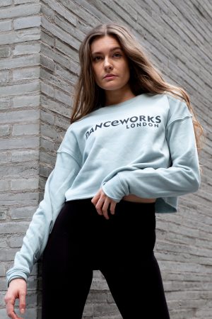 Blue Cropped Jumper