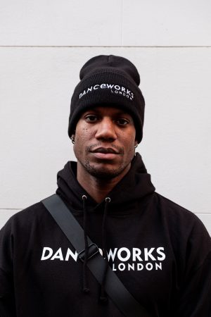 Danceworks Black Oversized Beanie