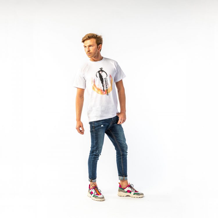 Danceworks White Classic T-shirt for men DW0011WBO at Danceworks shop in London