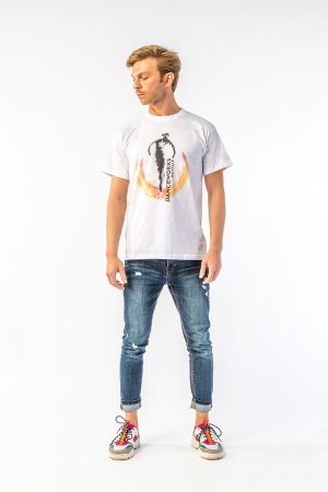 Danceworks White Classic T-shirt for men DW0011WBO at Danceworks shop in London