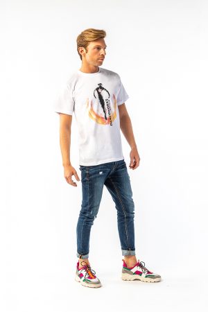 Danceworks White Classic T-shirt for men DW0011WBO at Danceworks shop in London