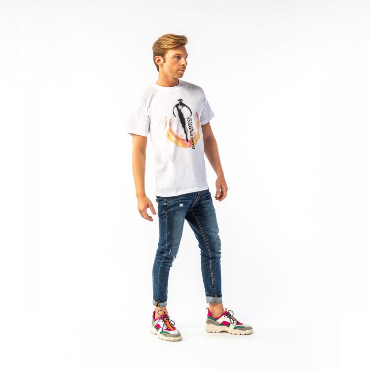 Danceworks White Classic T-shirt for men DW0011WBO at Danceworks shop in London