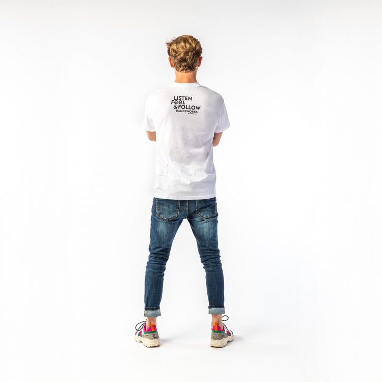 Danceworks White Classic T-shirt for men DW0011WBO at Danceworks shop in London
