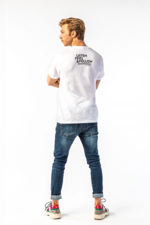 Danceworks White Classic T-shirt for men DW0011WBO at Danceworks shop in London
