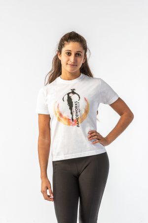 Danceworks White Classic Tee for women DW009WBO at Danceworks shop in London