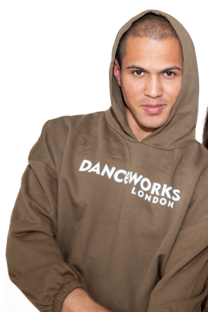 Olive Cropped Hoodie