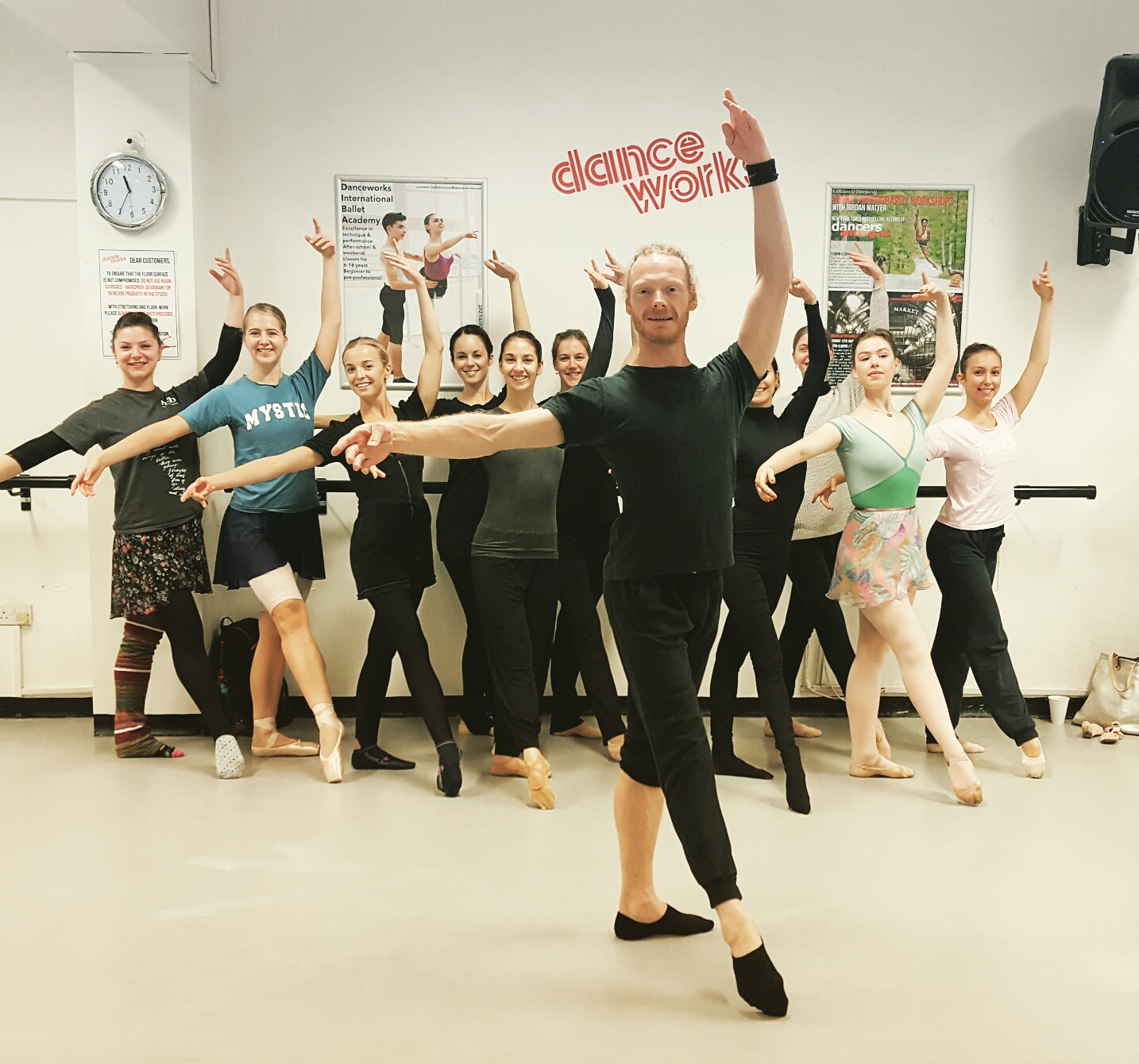 Adam-Pudney-at-Danceworks Classical ballet class with Adam Pudney at Danceworks in London Mayfair